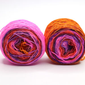 SOK - kézzel festett hibrid zoknifonal - 2x50g - 240310 OOAK!